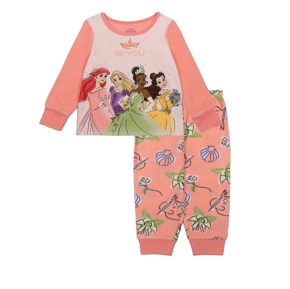 NWT Disney Princess 4T Toddler Girl "Always Be You" Microfleece 2 peice Pajamas